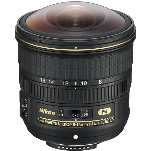 объектива Nikon 8-15mm f/3.5-4.5E ED AF-S Fisheye Nikkor